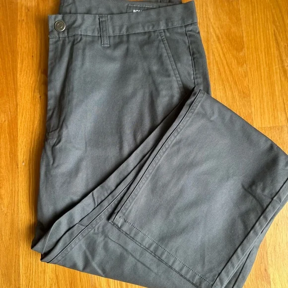 Bonobos Mens Pants Size 36/30 Grey Chino Slim Straight Cotton Blend - Picture 6 of 6